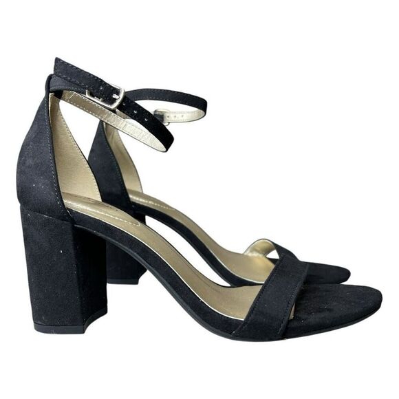 NEW Bandolino Women’s Armory Faux Black Suede Sandal 7M - Picture 5 of 11